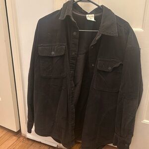 Aerie Dark Corduroy Shirt Jacket